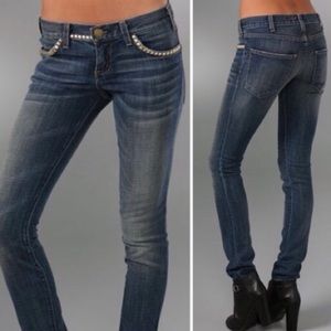 Current Elliot • Brass Stud Wash Jeans